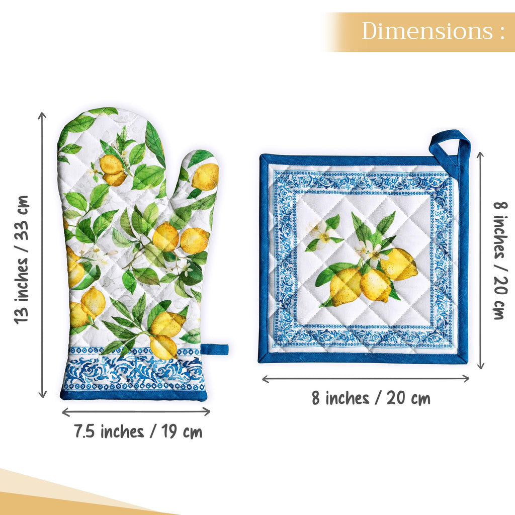 Cedrat Oven Mitts + Pot Holders