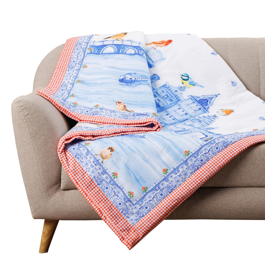 Amsterdam Canals Throw Blankets