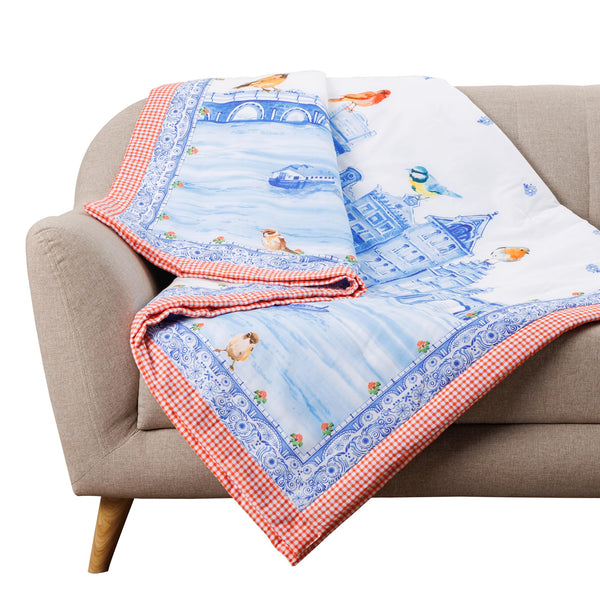 Amsterdam Canals Throw Blankets