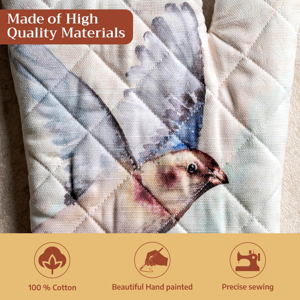 Flying Birds Oven Mitts