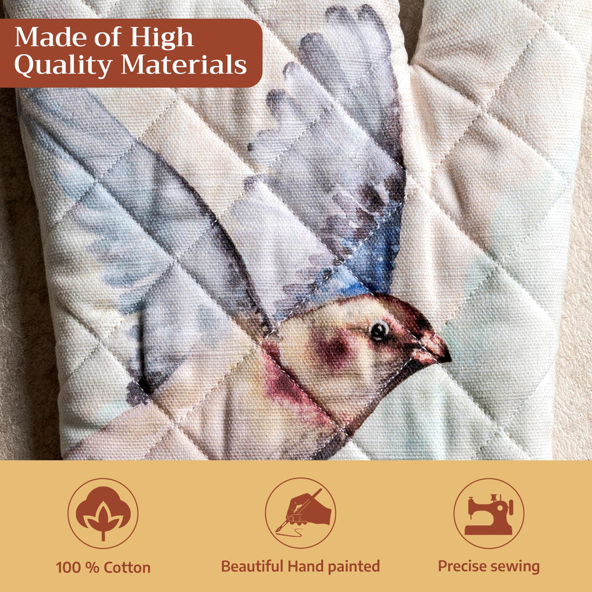 Flying Birds Oven Mitts