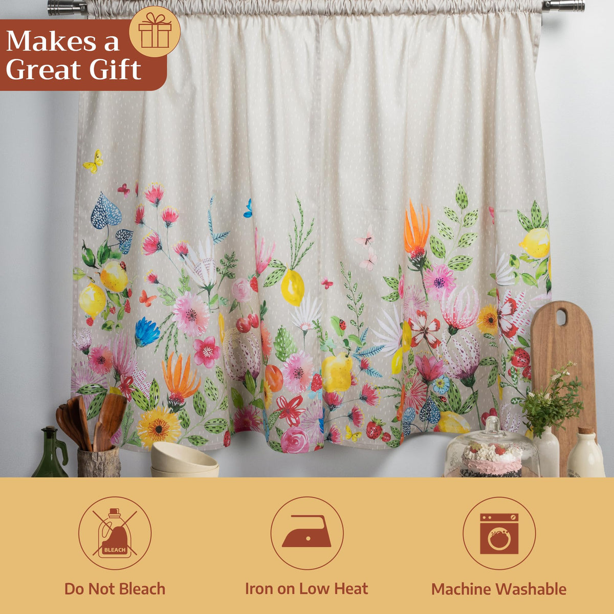 Jardin D'Ete Kitchen Curtains