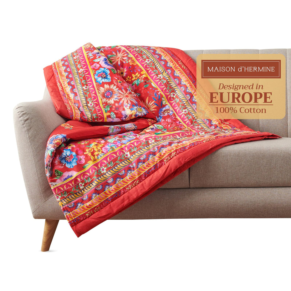 Happy Florals Throw Blankets