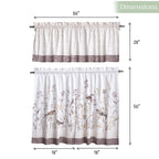 Meadow Florals Kitchen Curtains