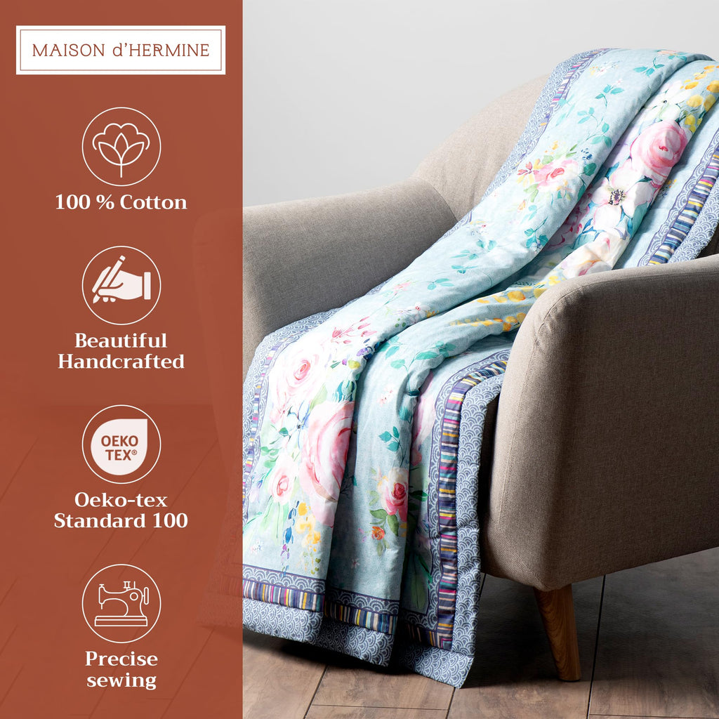 Sweet Rose Lavender Throw Blankets