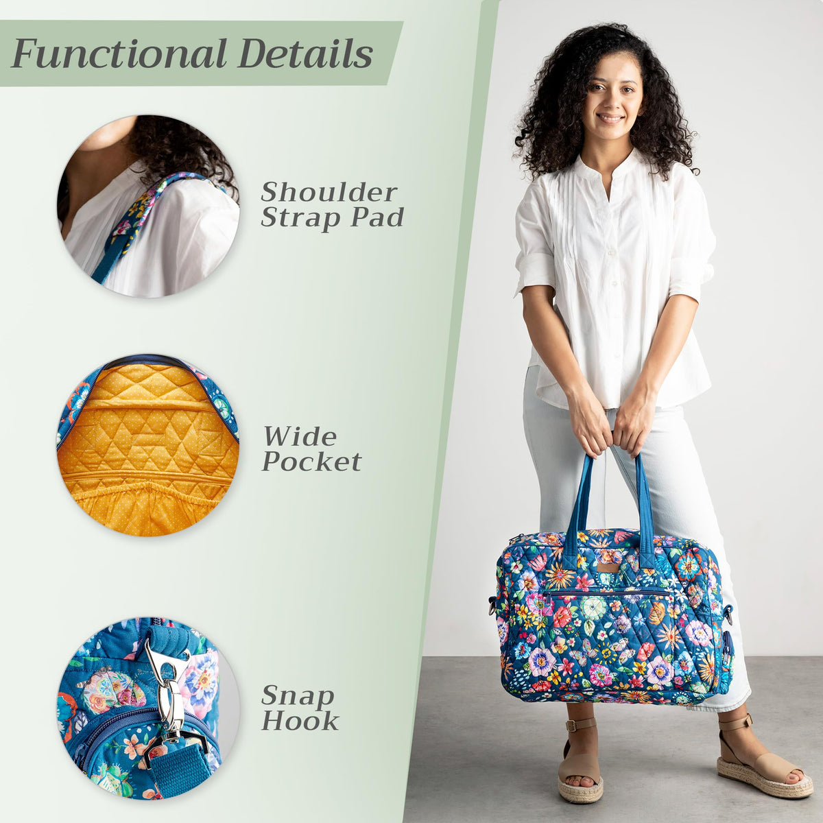 Happy Florals Weekend Bags