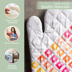 Summer Maze Oven Mitts