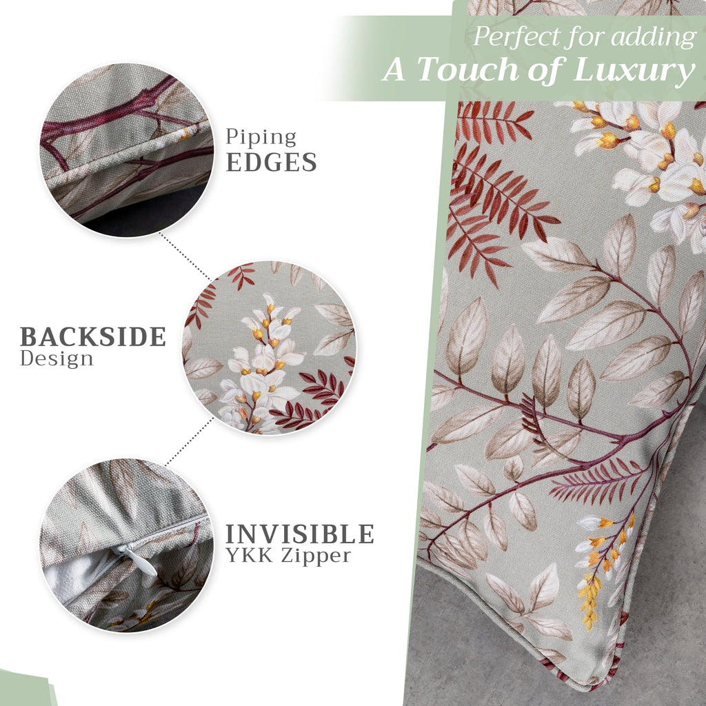 Feuillage Throw Pillow Covers