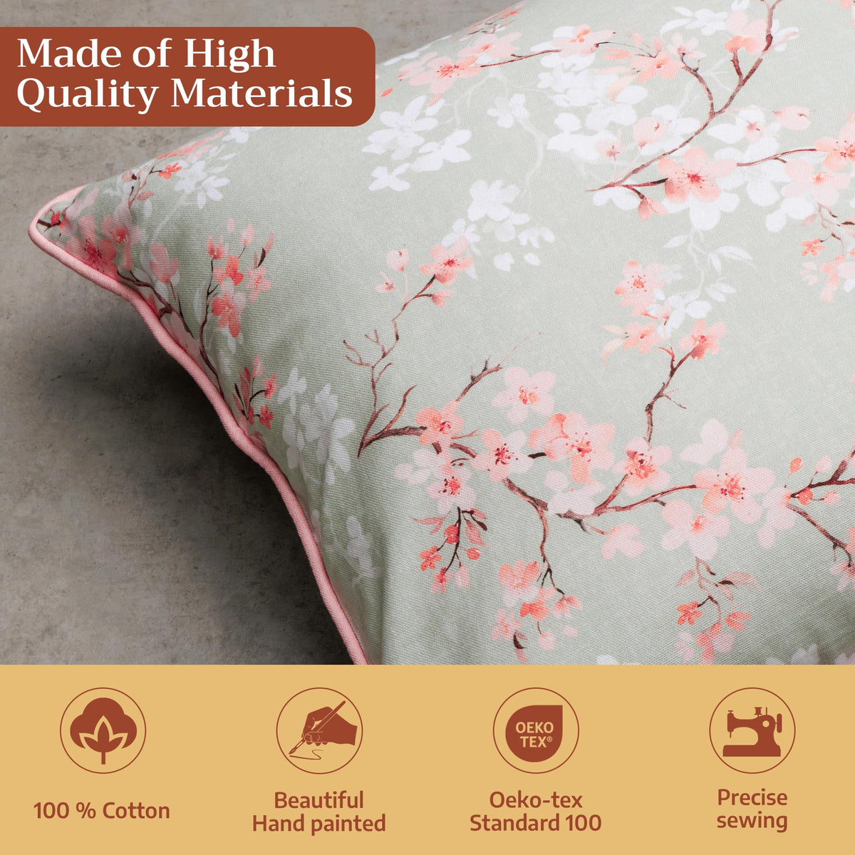 Blossoms In Spring Throw Pillow Covers
