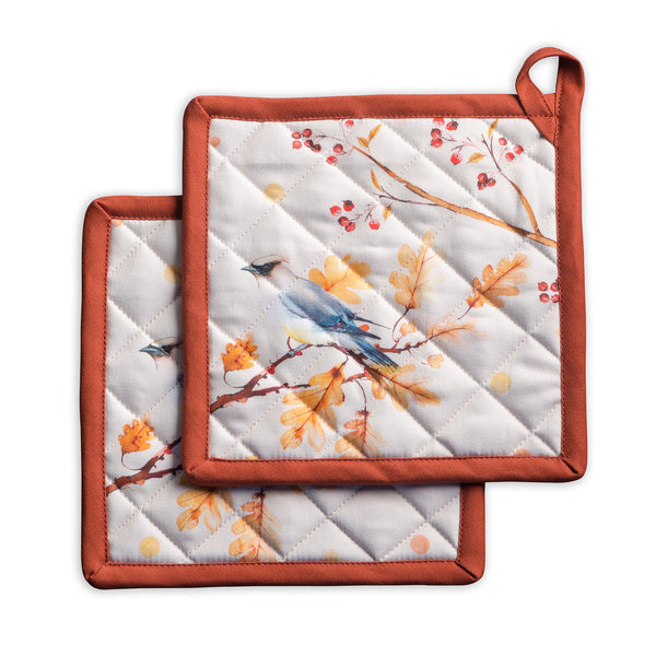 Oak Leaves Pot Holders