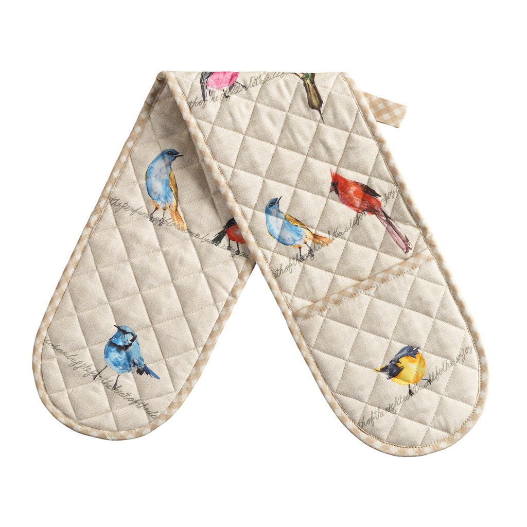 Birdies on Wire Double Oven Mitts