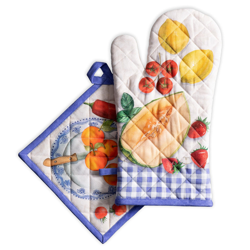 Gourmand Oven Mitts + Pot Holders