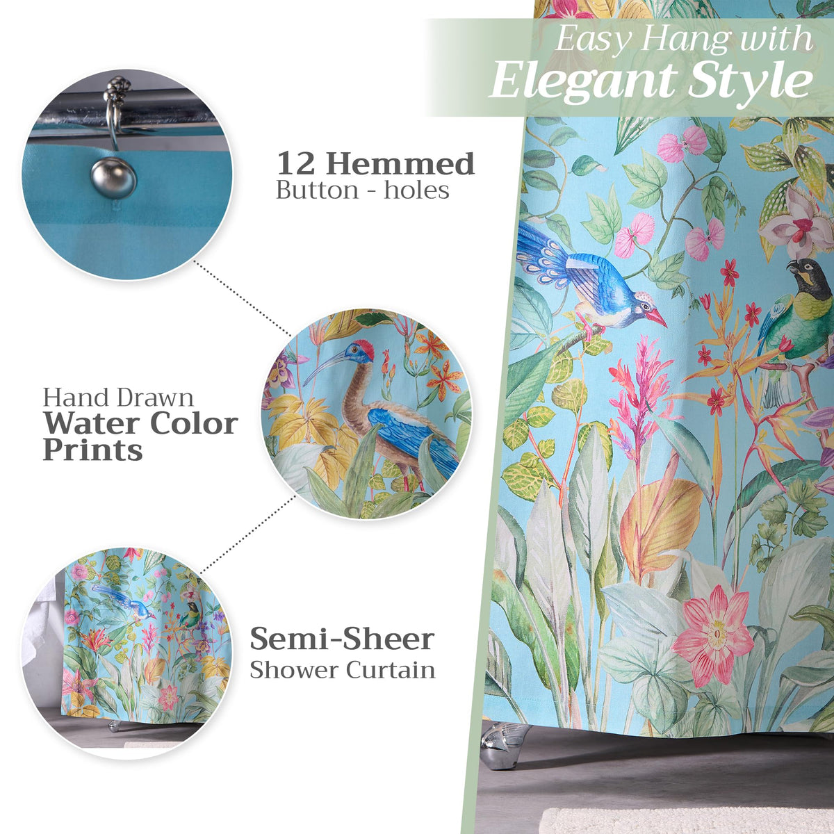 Paradisio Shower Curtains