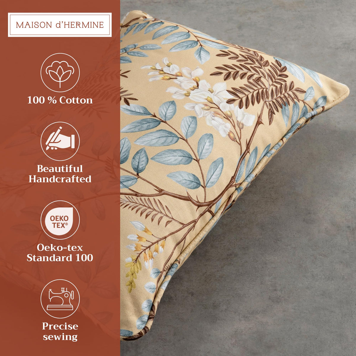 Feuillage Throw Pillow Covers