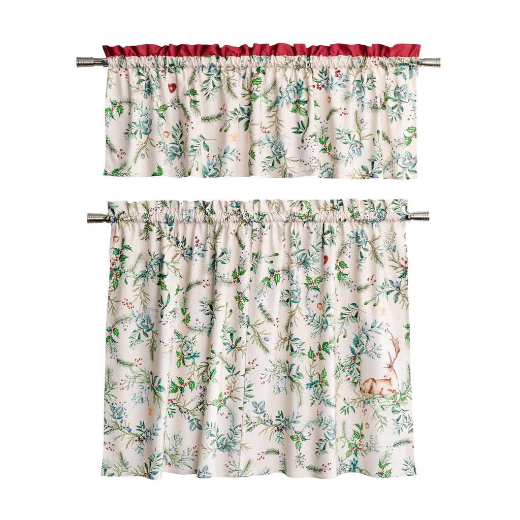 Holly Time Kitchen Curtains
