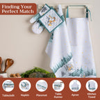 Neige de noel Oven Mitts