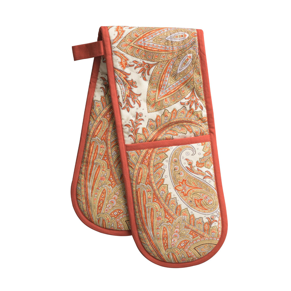 Kashmir Paisley Double Oven Mitts