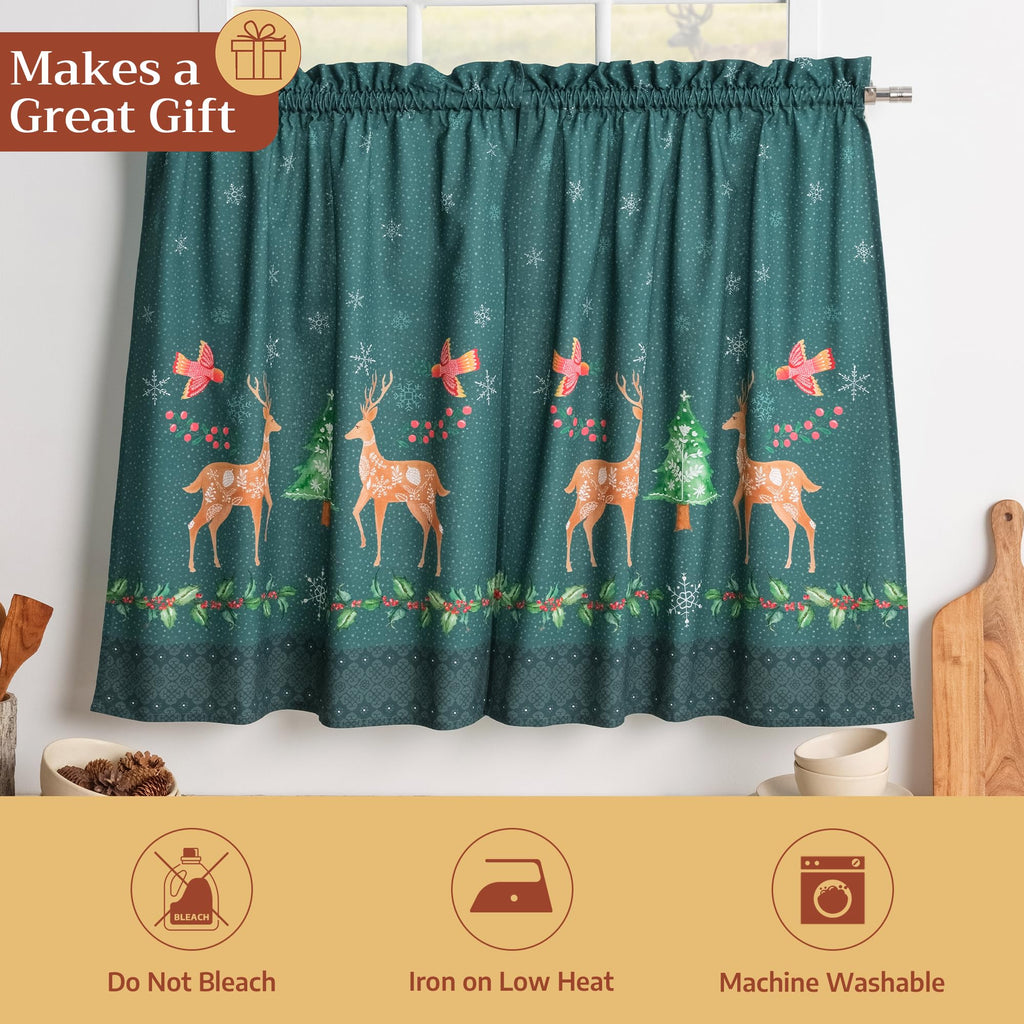 Hygge Christmas Kitchen Curtains