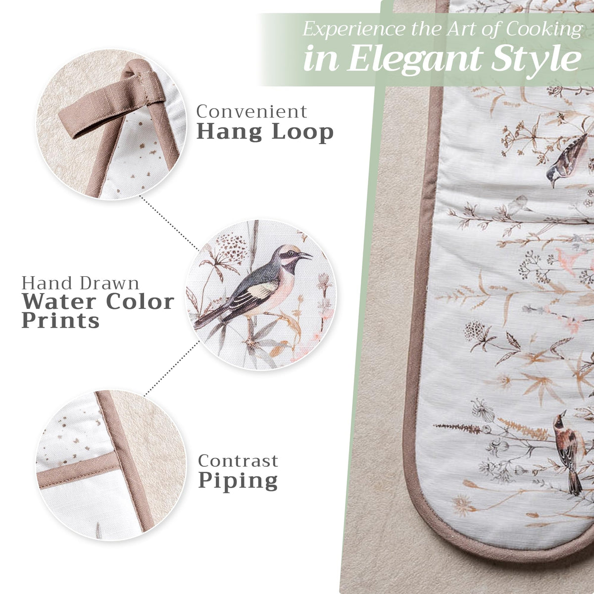 Meadow Florals Double Oven Mitts