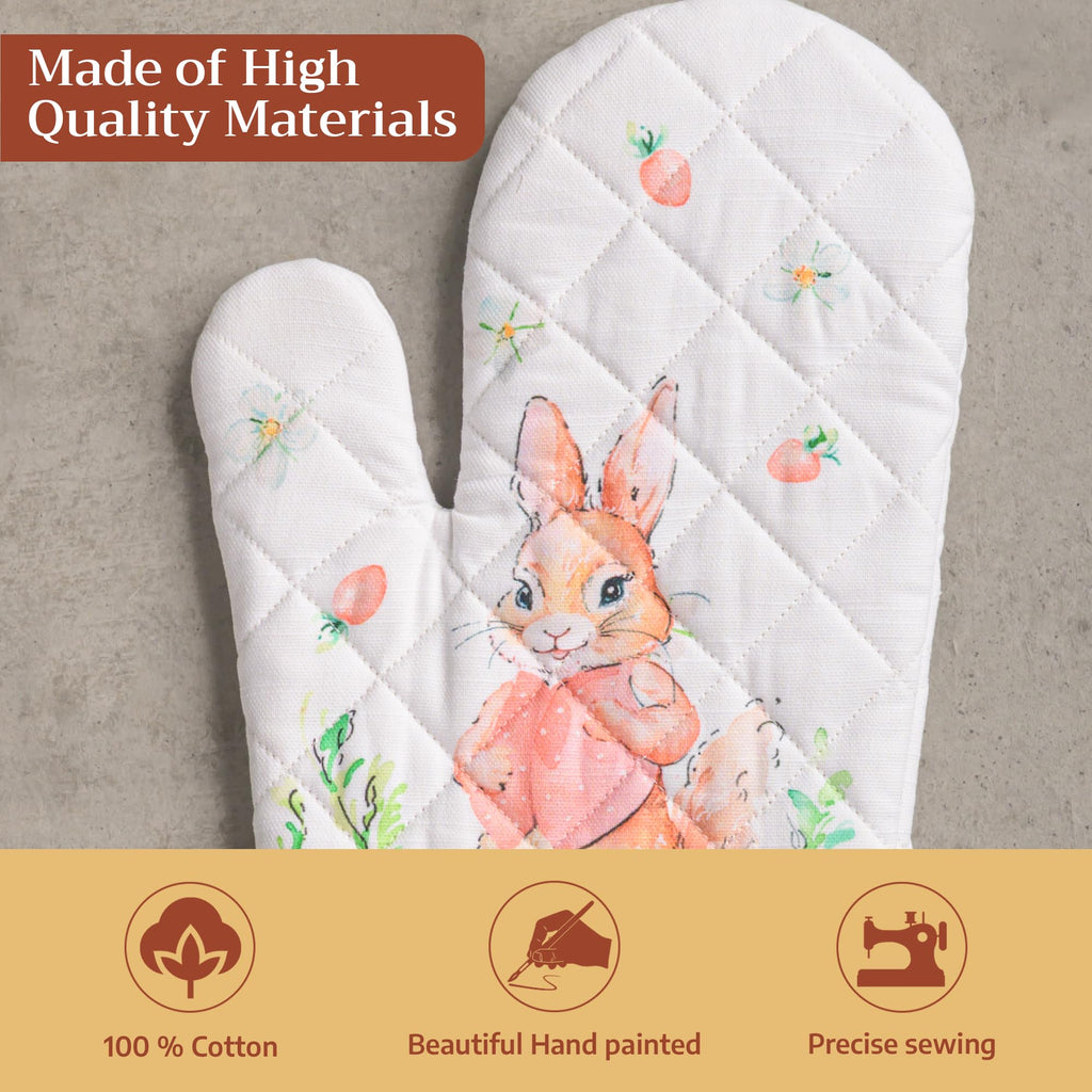 Bunny Party Oven Mitts