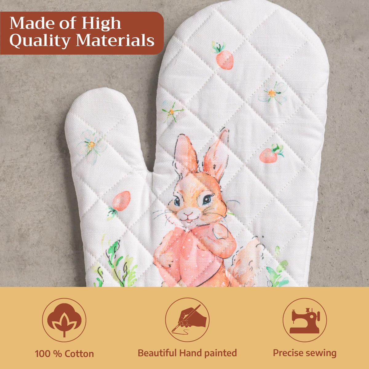 Bunny Party Oven Mitts