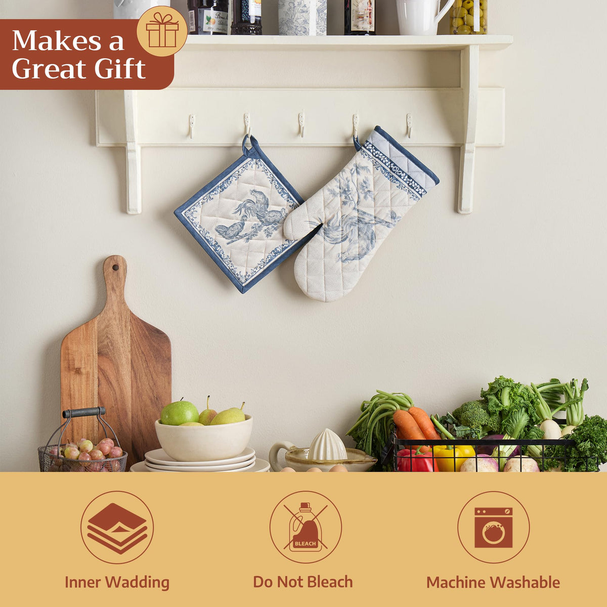 The Miller Oven Mitts + Pot Holders