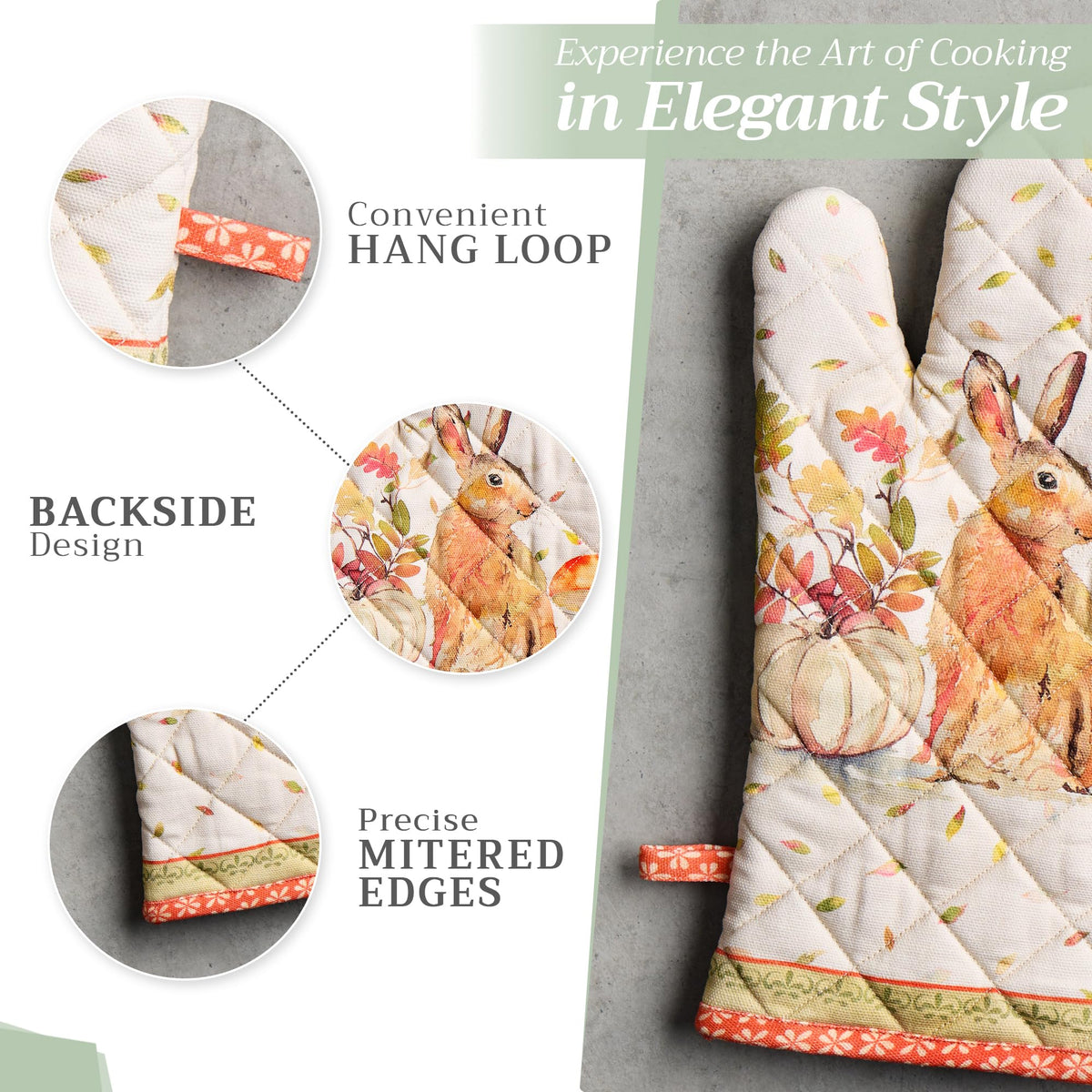 Pumpkin Passion Oven Mitts + Pot Holders