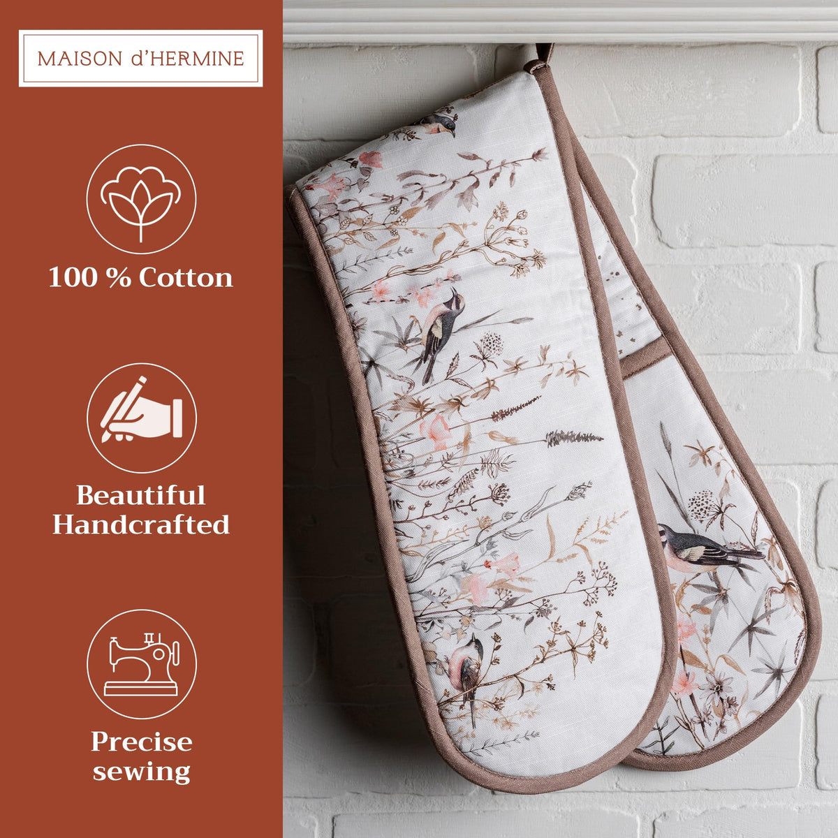 Meadow Florals Double Oven Mitts