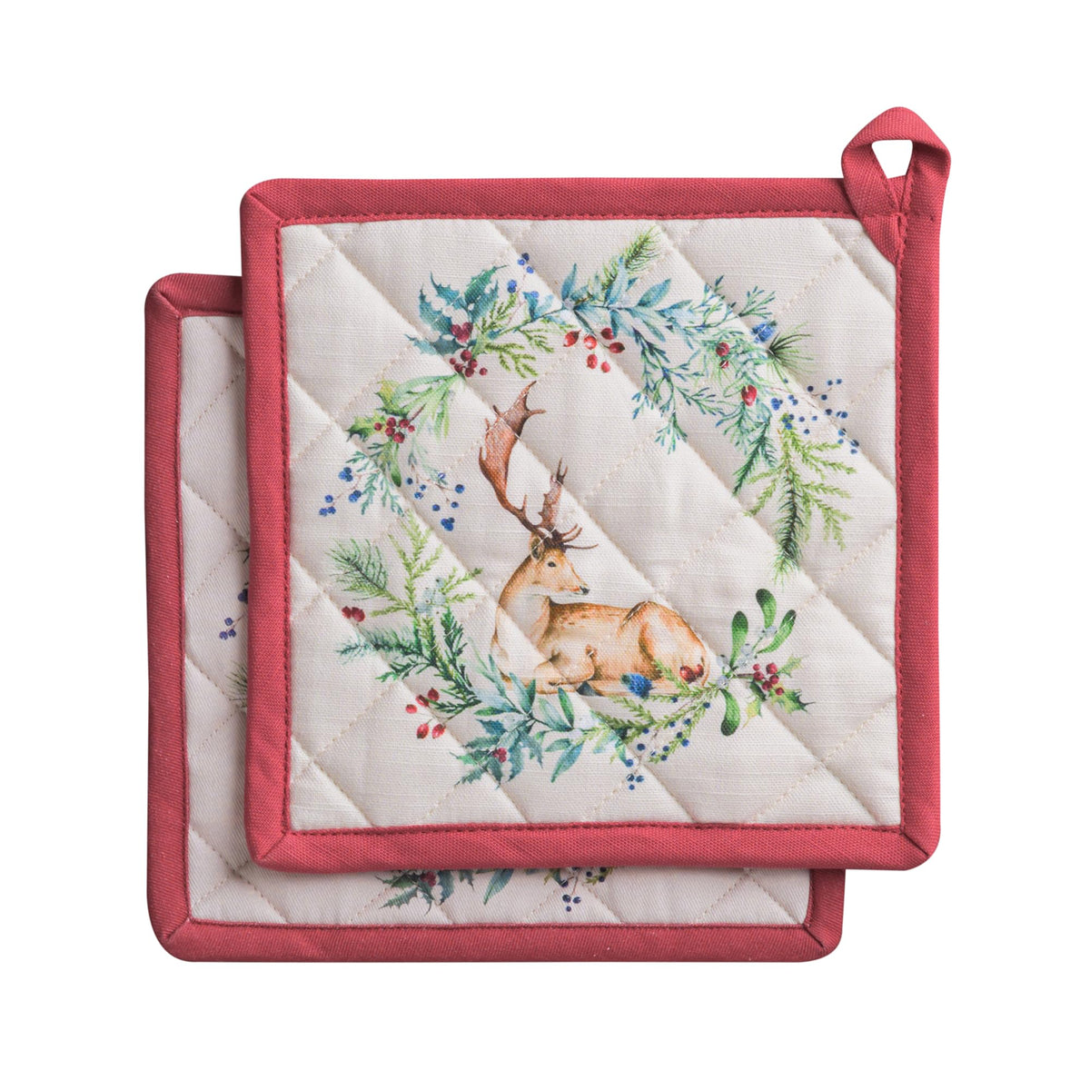 Holly Time Pot Holders