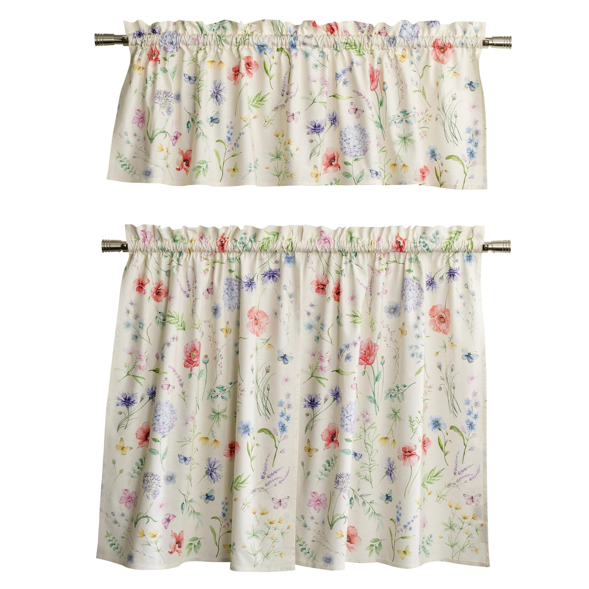 Just Floral Kitchen Curtains