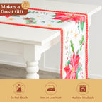 Poinsettia Christmas Table Runners