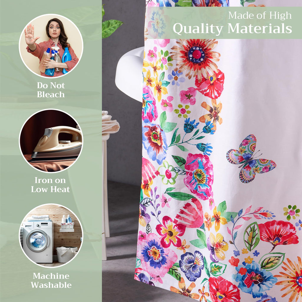 Happy Florals Shower Curtains