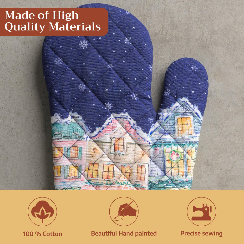 Christmas Market Oven Mitts