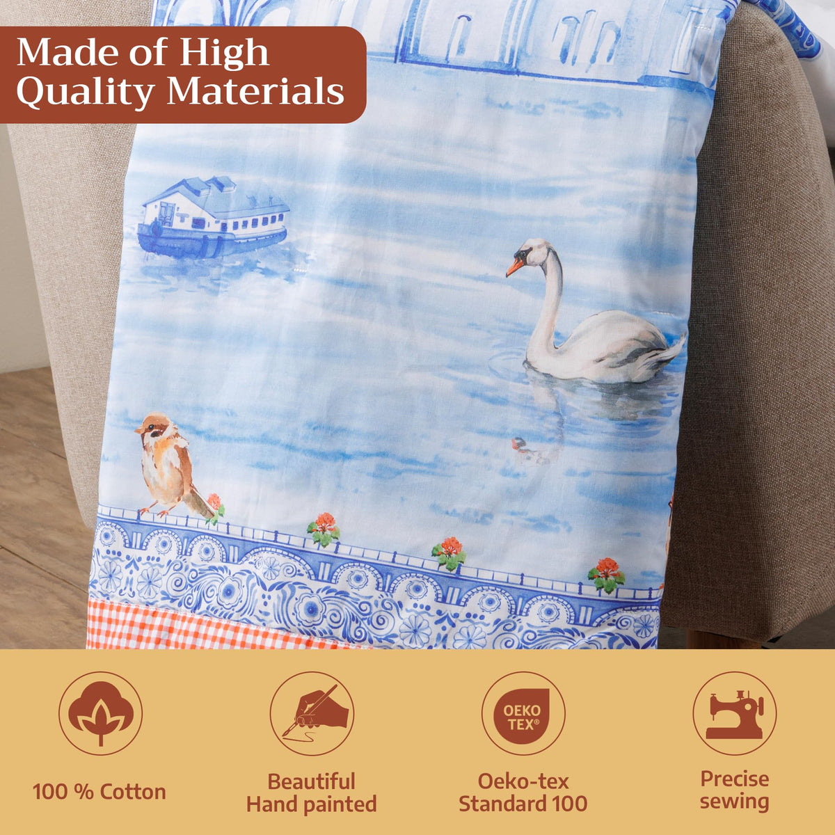 Amsterdam Canals Throw Blankets