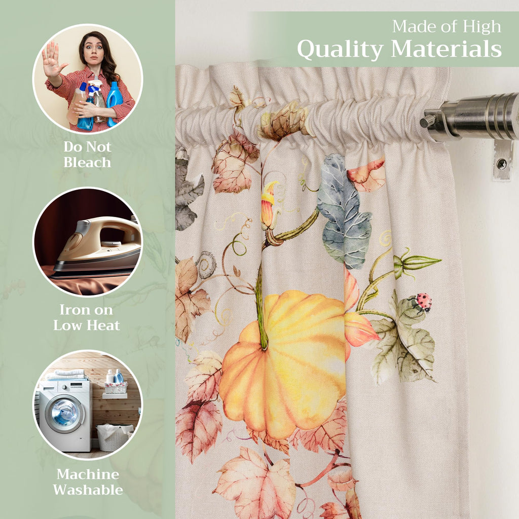 Potiron Kitchen Curtains