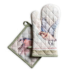 Flying Birds Oven Mitts + Pot Holders