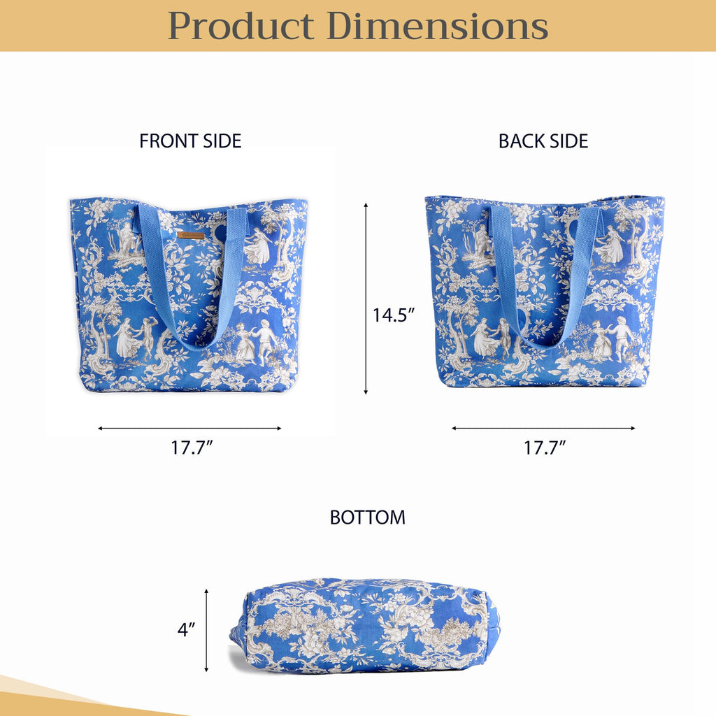 Joli Jouy Canvas Tote Bags