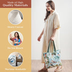 Hokuzai Canvas Tote Bags