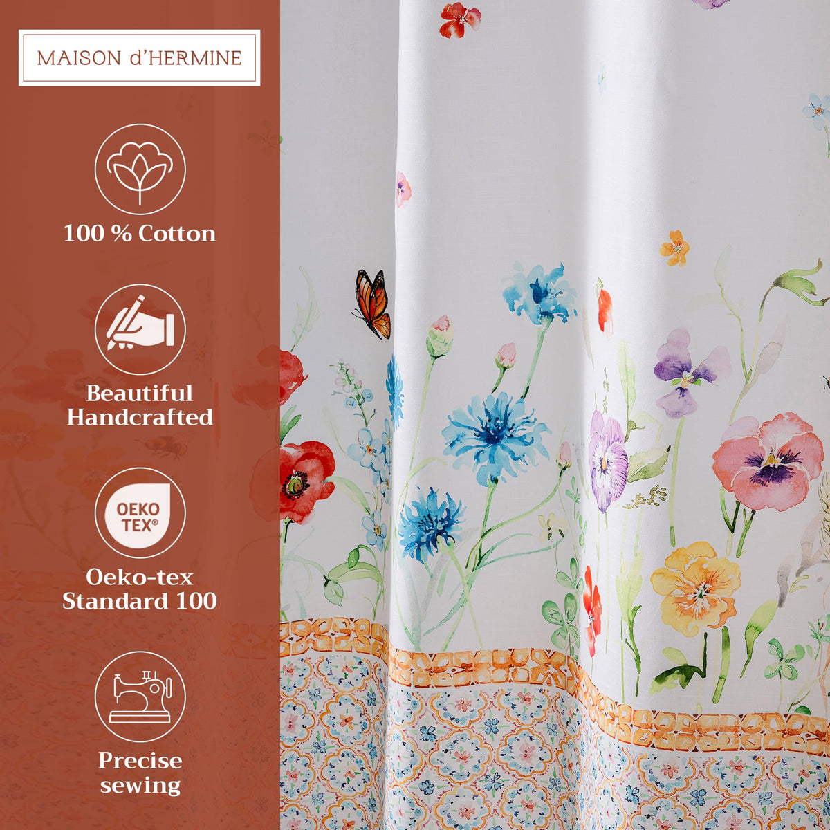 Summer Whisper Shower Curtains