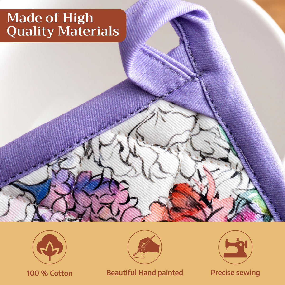 Floral Love Pot Holders