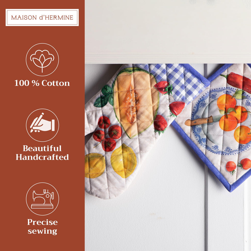Gourmand Oven Mitts + Pot Holders