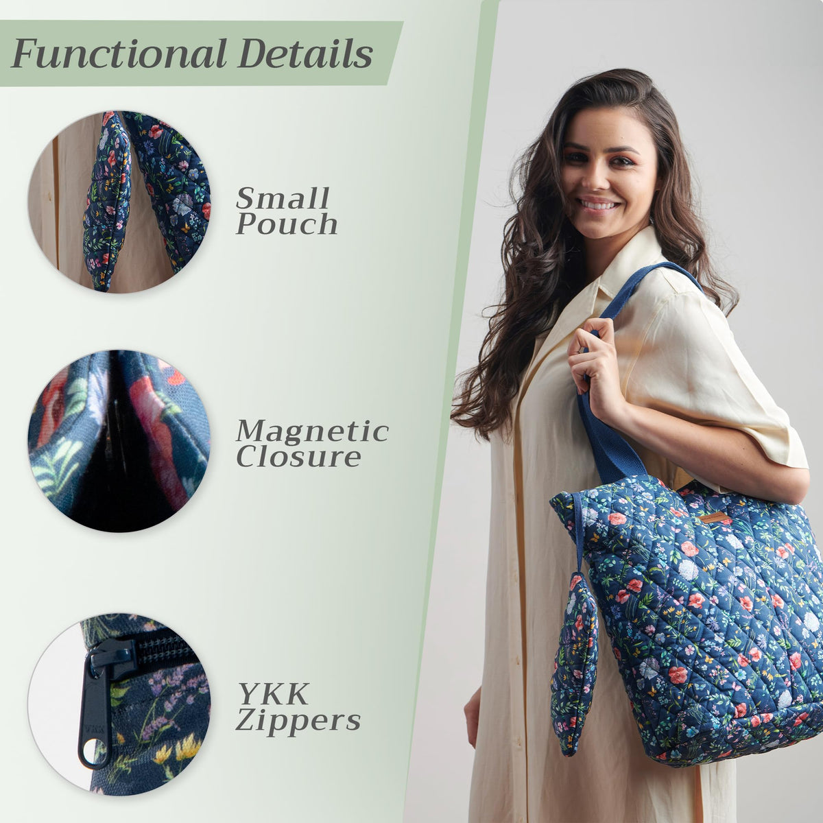 Just Floral Shopping Bags