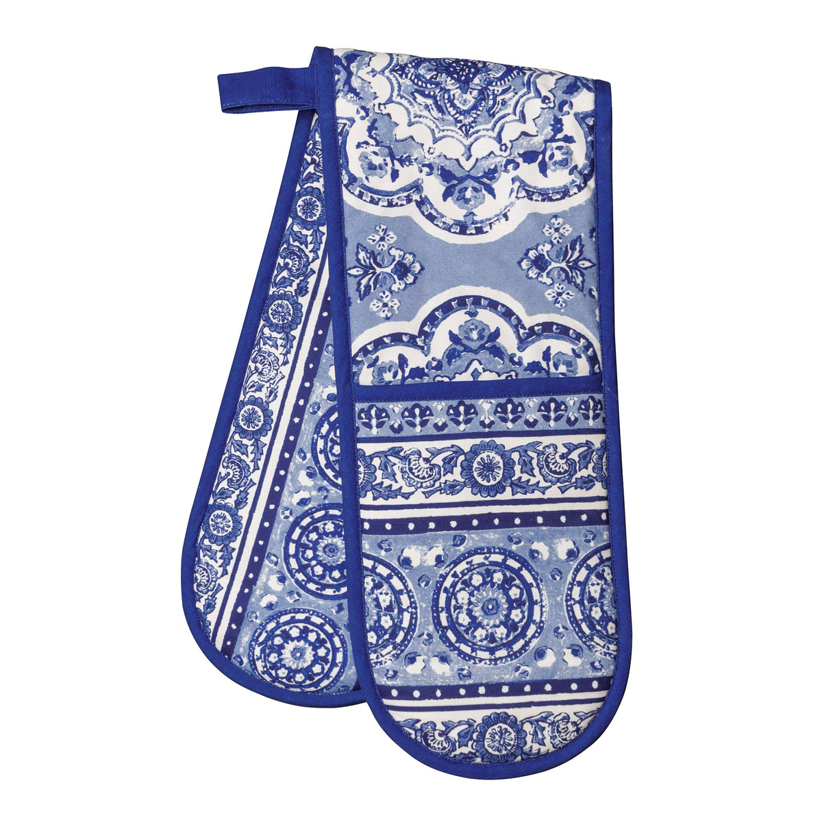 Melodie Bleue Double Oven Mitts