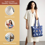 Birdies on Wire Canvas Tote Bags