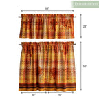 Thanksgiving Tartan Kitchen Curtains
