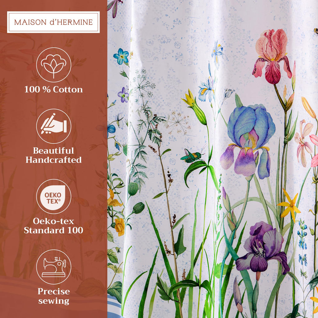 Fleurs De Mai Shower Curtains