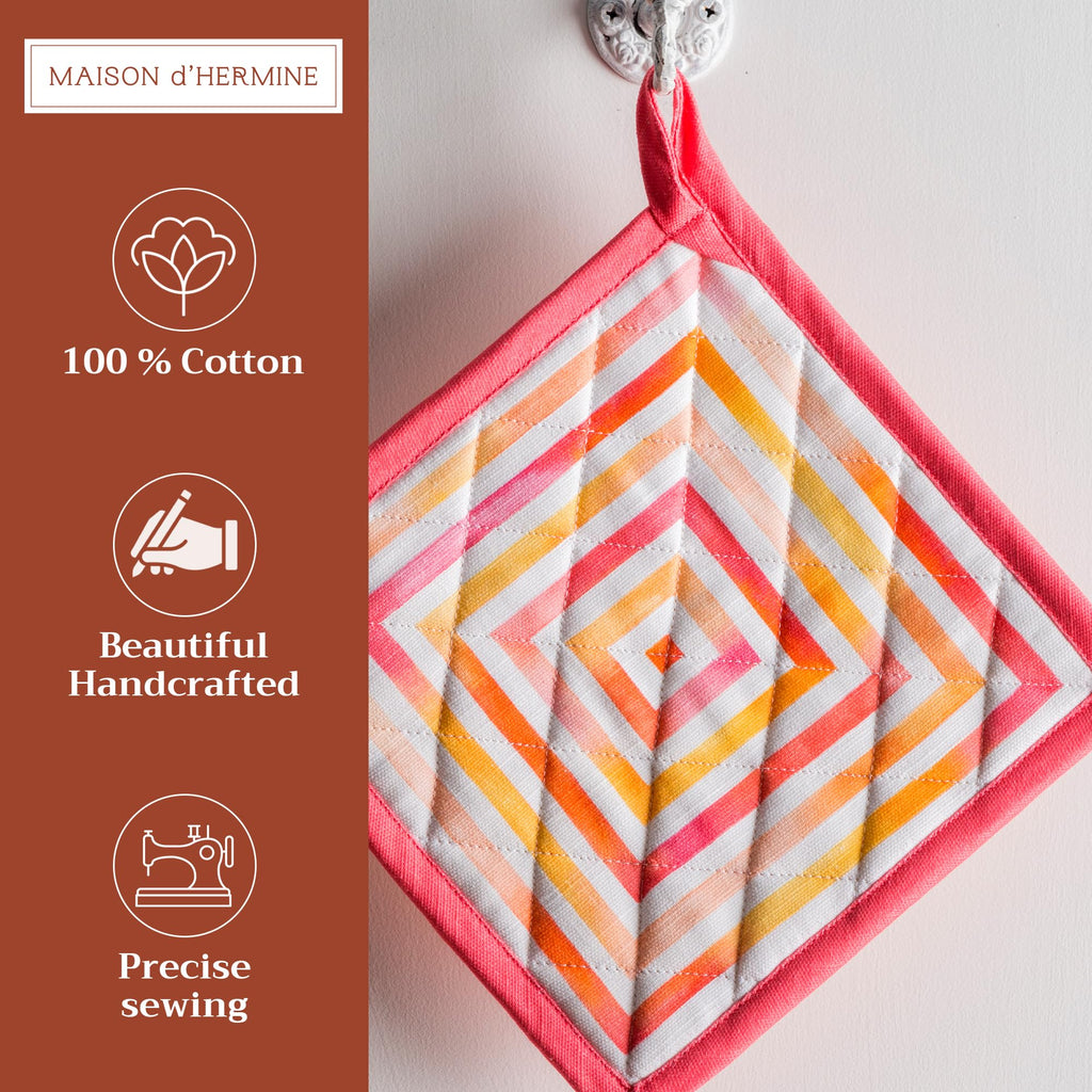 Summer Maze Pot Holders