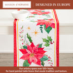 Poinsettia Christmas Table Runners