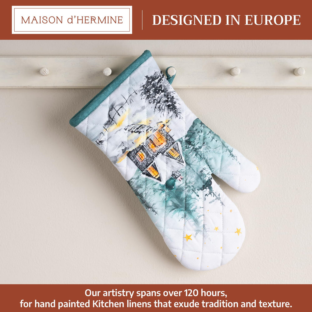 Neige de noel Oven Mitts