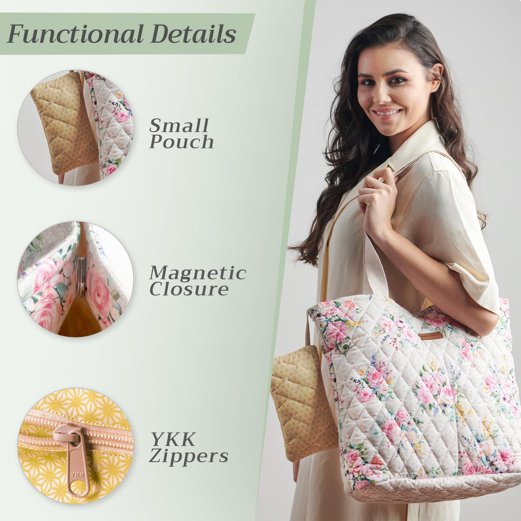 Sweet Rose Lavender Shopping Bags